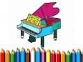 Trò chơi Trở lại trường học: Sách tô màu piano trực tuyến