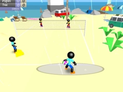 Trò chơi Bóng chuyền bãi biển Stickman trực tuyến