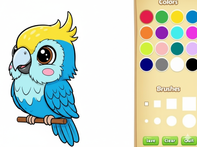 Trò chơi Sách tô màu động vật Kawaii trực tuyến