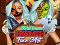 Trò chơi Nghệ thuật mặt Halloween của Kylie Jenner trực tuyến