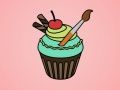 Trò chơi Tô màu Bánh Cupcake Ngon trực tuyến