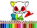 Trò chơi Về lại trường: Tô màu mèo trực tuyến