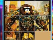 Trò chơi Gorilla trượt câu đố trực tuyến