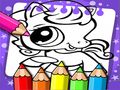 Trò chơi Sách Tô Màu Littlest Pet Shop trực tuyến