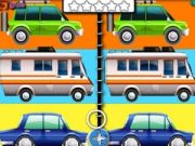 Trò chơi Xe Hoạt Hình Tìm Sự Khác Biệt trực tuyến