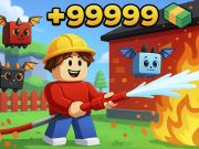 Trò chơi Obby: Làm lính cứu hỏa trực tuyến