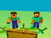 Trò chơi Noob vs pro nhưng dao đánh minecraft trực tuyến