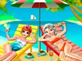 Trò chơi Tự sướng Bãi biển của Elsa và Anna trực tuyến Trò chơi Tự sướng Bãi biển của Elsa và Anna trực tuyến