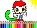 Trò chơi Trở lại trường: Tô màu khỉ trực tuyến Trò chơi Trở lại trường: Tô màu khỉ trực tuyến