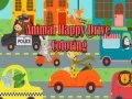Trò chơi Tô màu lái xe động vật vui vẻ trực tuyến