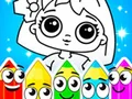 Trò chơi Tô màu búp bê trực tuyến Trò chơi Tô màu búp bê trực tuyến