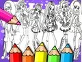 Trò chơi Sách Tô Màu Monster High trực tuyến Trò chơi Sách Tô Màu Monster High trực tuyến