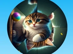 Trò chơi Bánh xe ghép hình: Thu thập hình ảnh với những chú mèo dễ thương trực tuyến