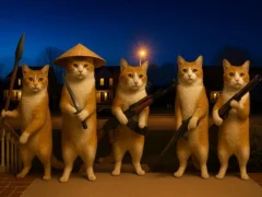 Trò chơi Sự tiến hóa của chú mèo cầm súng trực tuyến