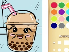 Trò chơi Boba Tea tô màu cho trẻ em trực tuyến