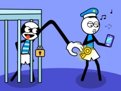 Trò chơi Stickman troll kẻ trộm câu đố trực tuyến