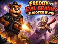 Trò chơi Freddy vs Evil Granny Bắn súng Rush trực tuyến