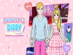 Trò chơi Nhật ký búp bê giấy: ăn mặc DIY trực tuyến