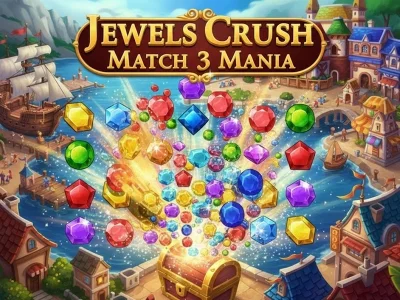 Trò chơi Jewels Crush Match 3 Mania trực tuyến