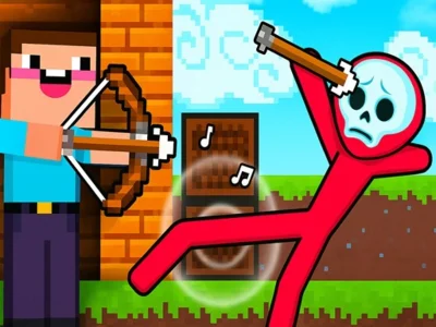 Trò chơi Noob Archer vs Stickman Zombie trực tuyến