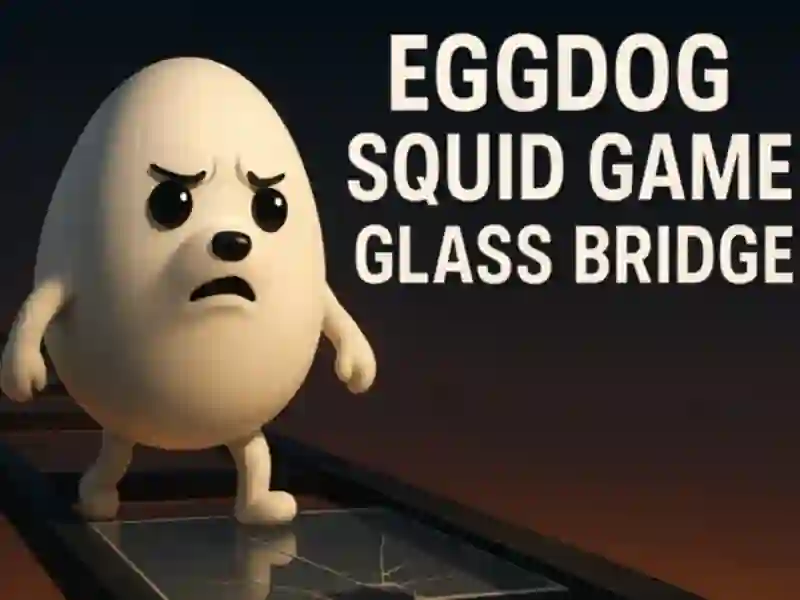 Trò chơi Eggdog Squid Game Glass Bridge trực tuyến