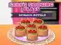Trò chơi Lớp Nấu Ăn của Sara: Rotolo Rau Bina trực tuyến