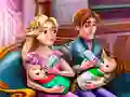 Trò chơi Ngày Gia Đình Của Hai Bà Tiên Rapunzel trực tuyến