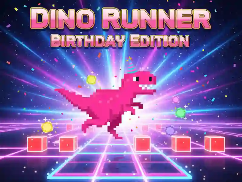 Trò chơi Phiên bản sinh nhật Dino Runner trực tuyến