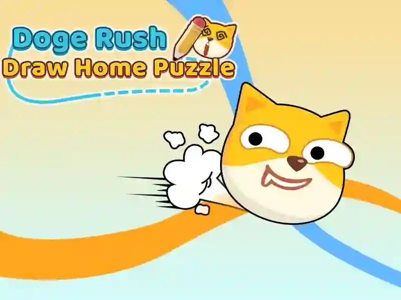 Trò chơi Doge Rush vẽ câu đố về nhà trực tuyến