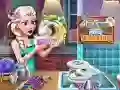 Trò chơi Rửa bát của Nữ hoàng Băng giá trực tuyến Trò chơi Rửa bát của Nữ hoàng Băng giá trực tuyến