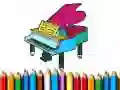 Trò chơi Trở lại trường học: Sách tô màu piano trực tuyến Trò chơi Trở lại trường học: Sách tô màu piano trực tuyến
