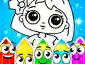 Trò chơi Tô màu búp bê trực tuyến Trò chơi Tô màu búp bê trực tuyến