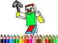 Trò chơi Trở lại trường: Tô màu Minecraft trực tuyến Trò chơi Trở lại trường: Tô màu Minecraft trực tuyến