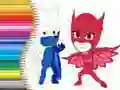 Trò chơi Sách tô màu PJ Masks trực tuyến Trò chơi Sách tô màu PJ Masks trực tuyến