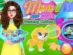 Trò chơi Mẹ và Taylor Giặt Quần Áo trực tuyến