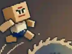 Trò chơi Cuộc Trốn Chạy Của Cubeman Khỏi Cưa trực tuyến