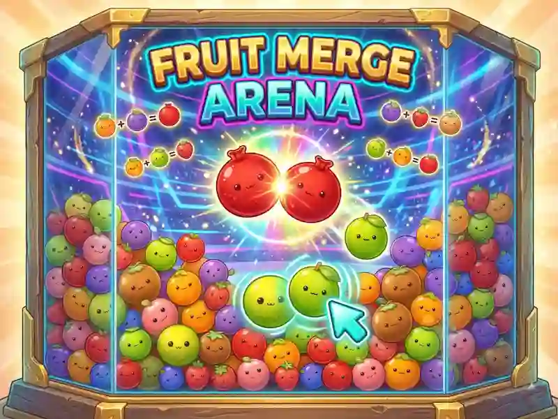 Trò chơi Fruit Merge Arena trực tuyến