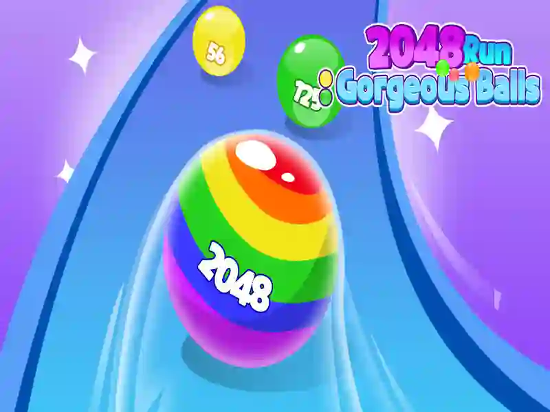 Trò chơi 2048 Chạy những quả bóng tuyệt đẹp trực tuyến