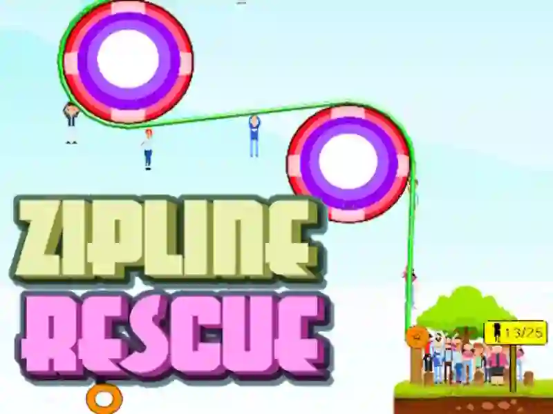 Trò chơi Giải cứu người dân Zipline trực tuyến Trò chơi Giải cứu người dân Zipline trực tuyến