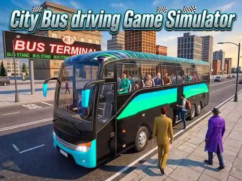 Trò chơi City Bus driving Game Simulator trực tuyến