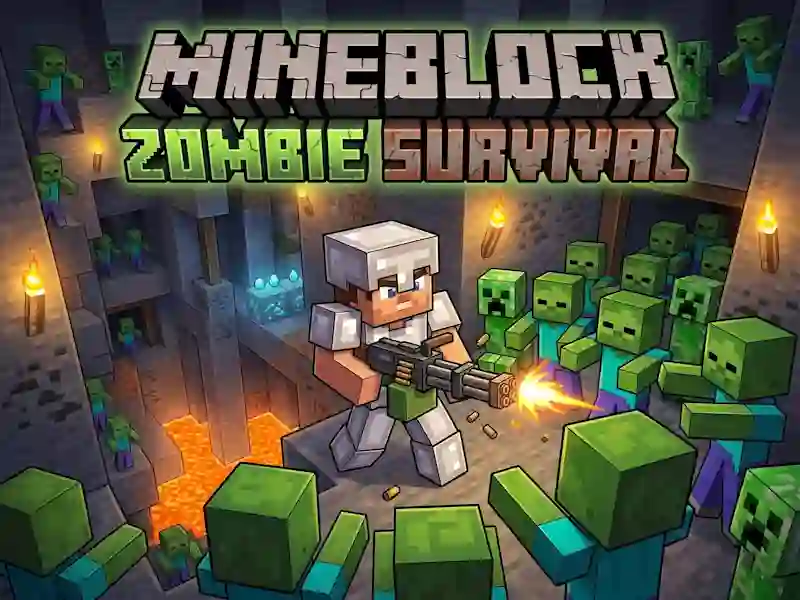Trò chơi Mineblock Zombie Survival trực tuyến
