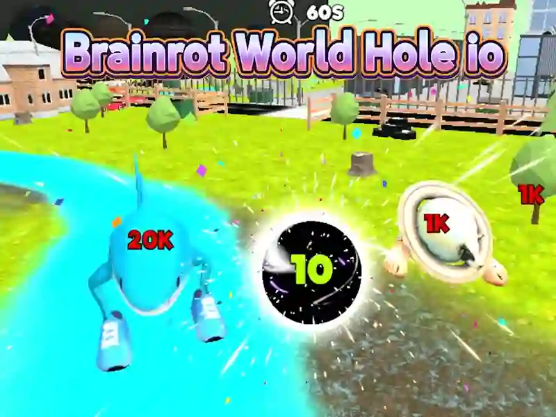 Trò chơi Brainrot World Hole io trực tuyến