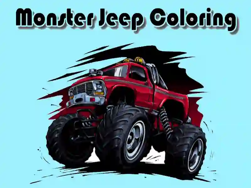 Trò chơi Monster Jeep tô màu trực tuyến
