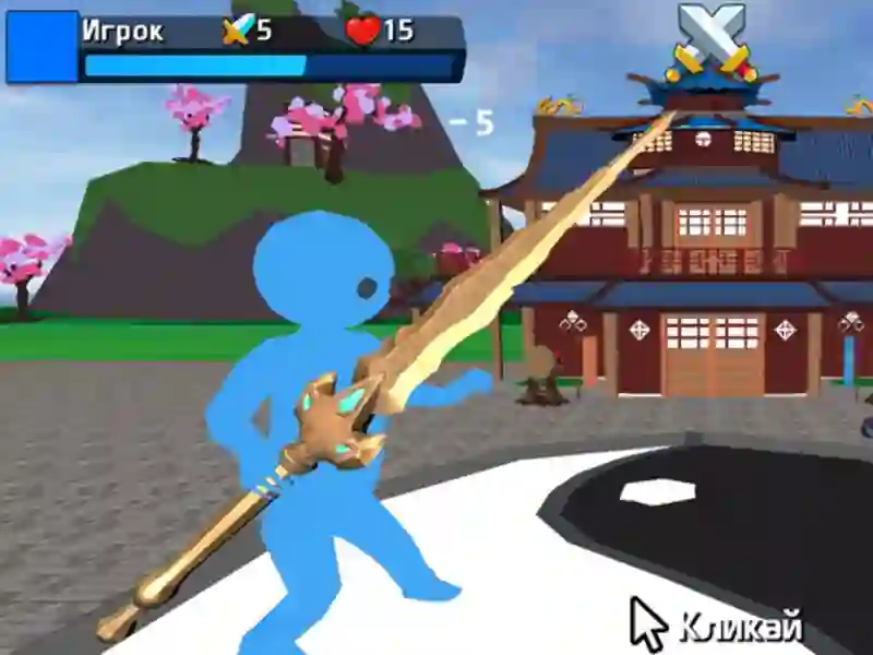Trò chơi Obby stickman trên kiếm trực tuyến