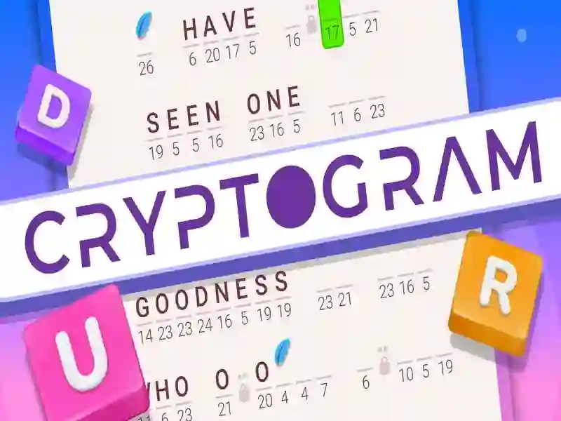 Trò chơi Cryptogram: Câu đố từ não từ trực tuyến
