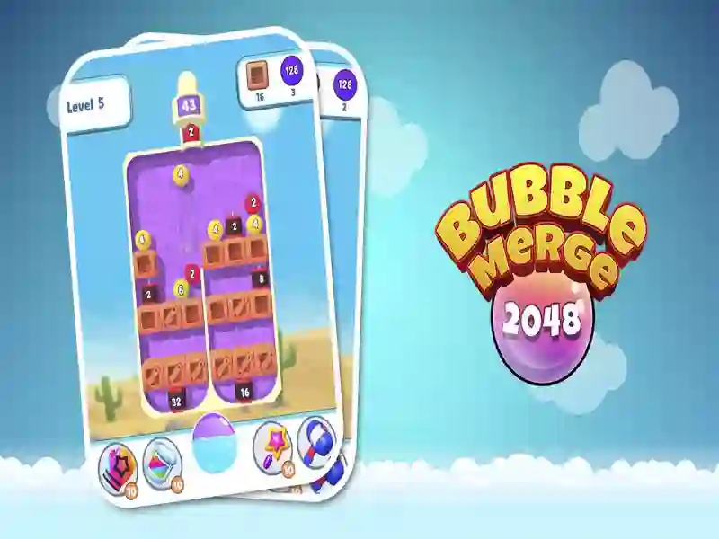 Trò chơi Bubble Merge 2048 trực tuyến