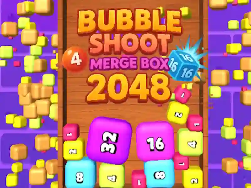 Trò chơi Bubble Shoot Merge Hộp 2048 trực tuyến