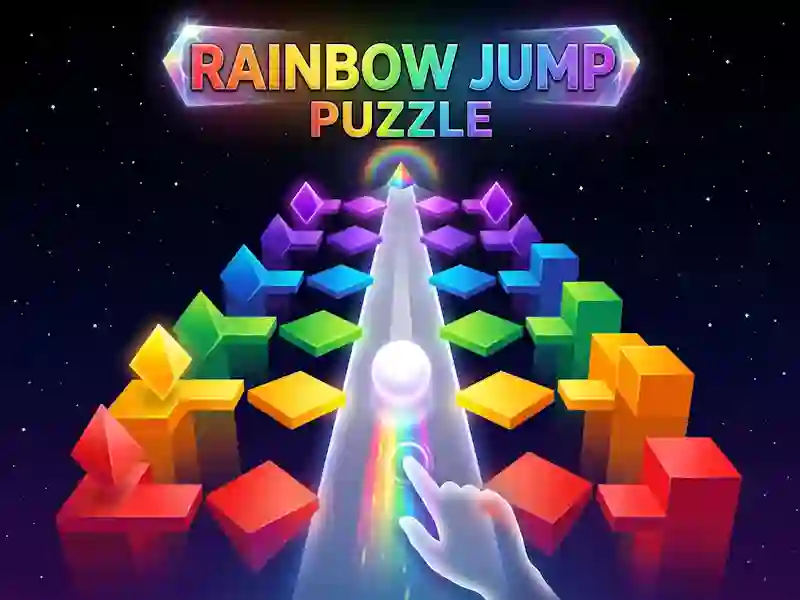 Trò chơi Rainbow Jump Puzzle trực tuyến