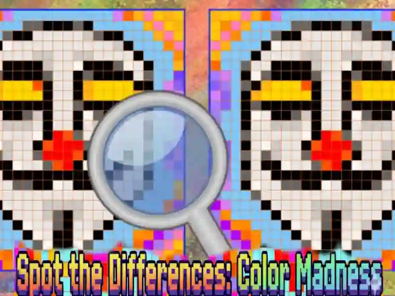 Trò chơi Spot the Differences Color Madness trực tuyến