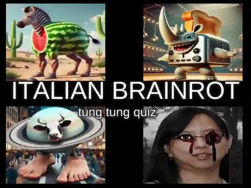 Trò chơi Ý BRAINROT TUNG TUNG QUIZ trực tuyến